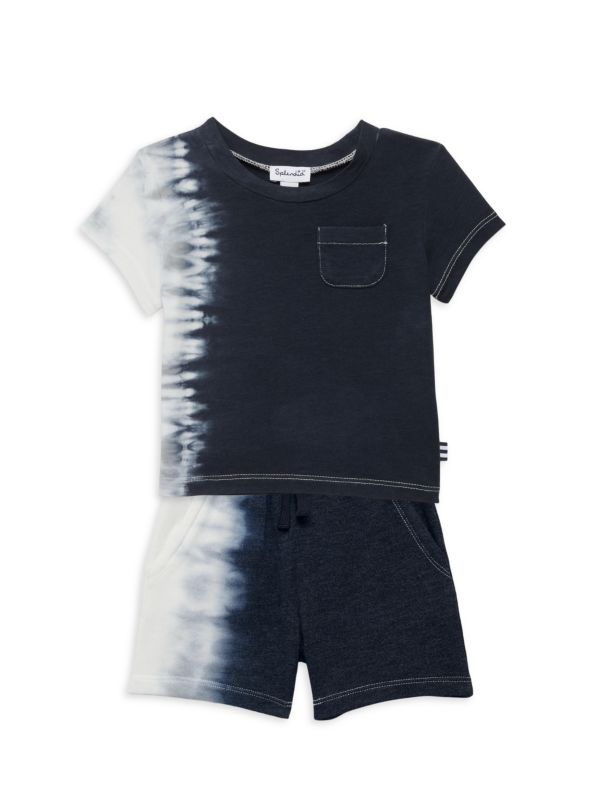 Splendid ?Baby Girl's 2-Piece End of the Road Tee & Shorts Set